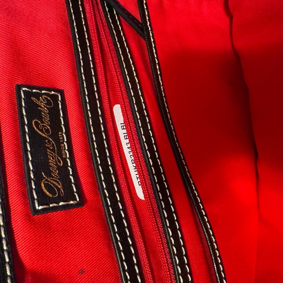 Dooney & Bourke Black and White Checkered Satchel - Picture 5 of 6